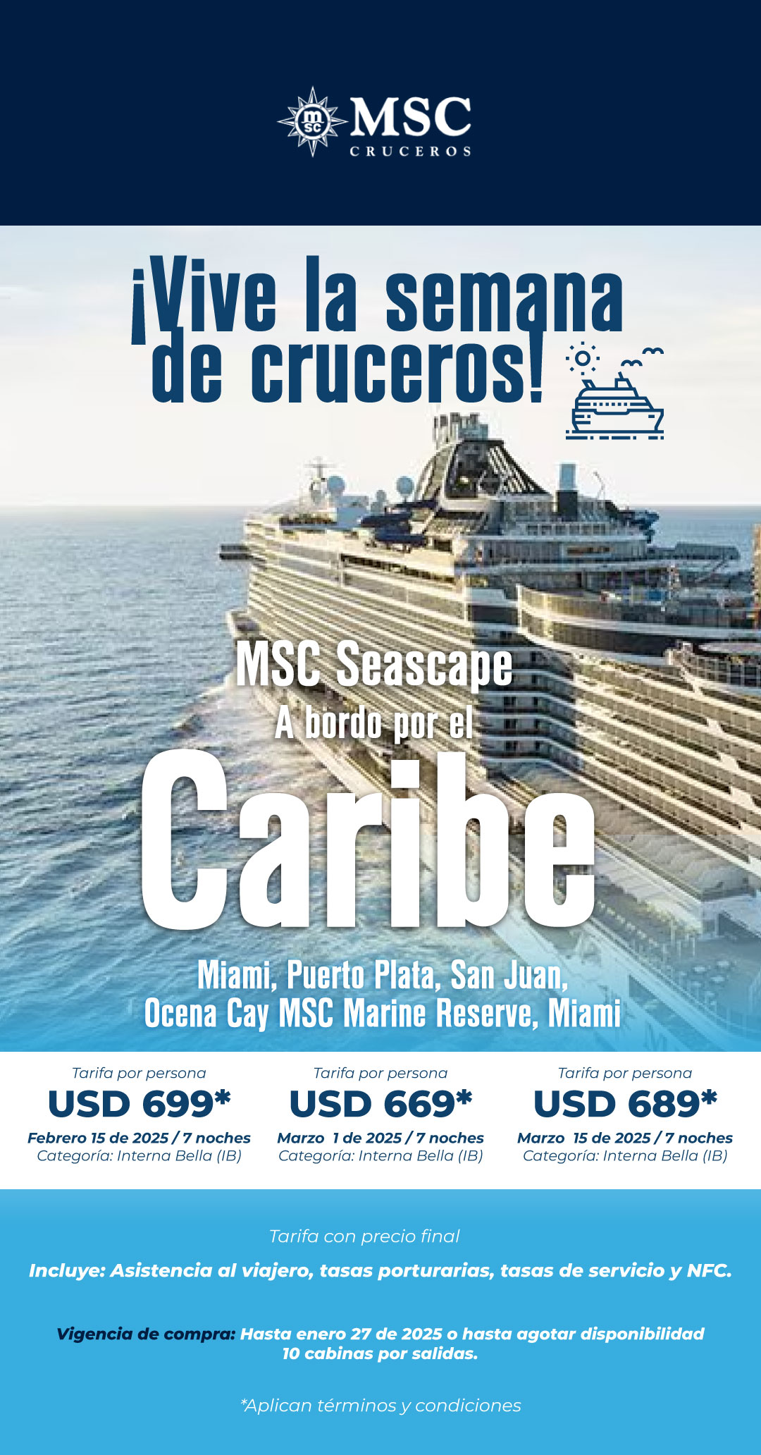 crucero por el caribe