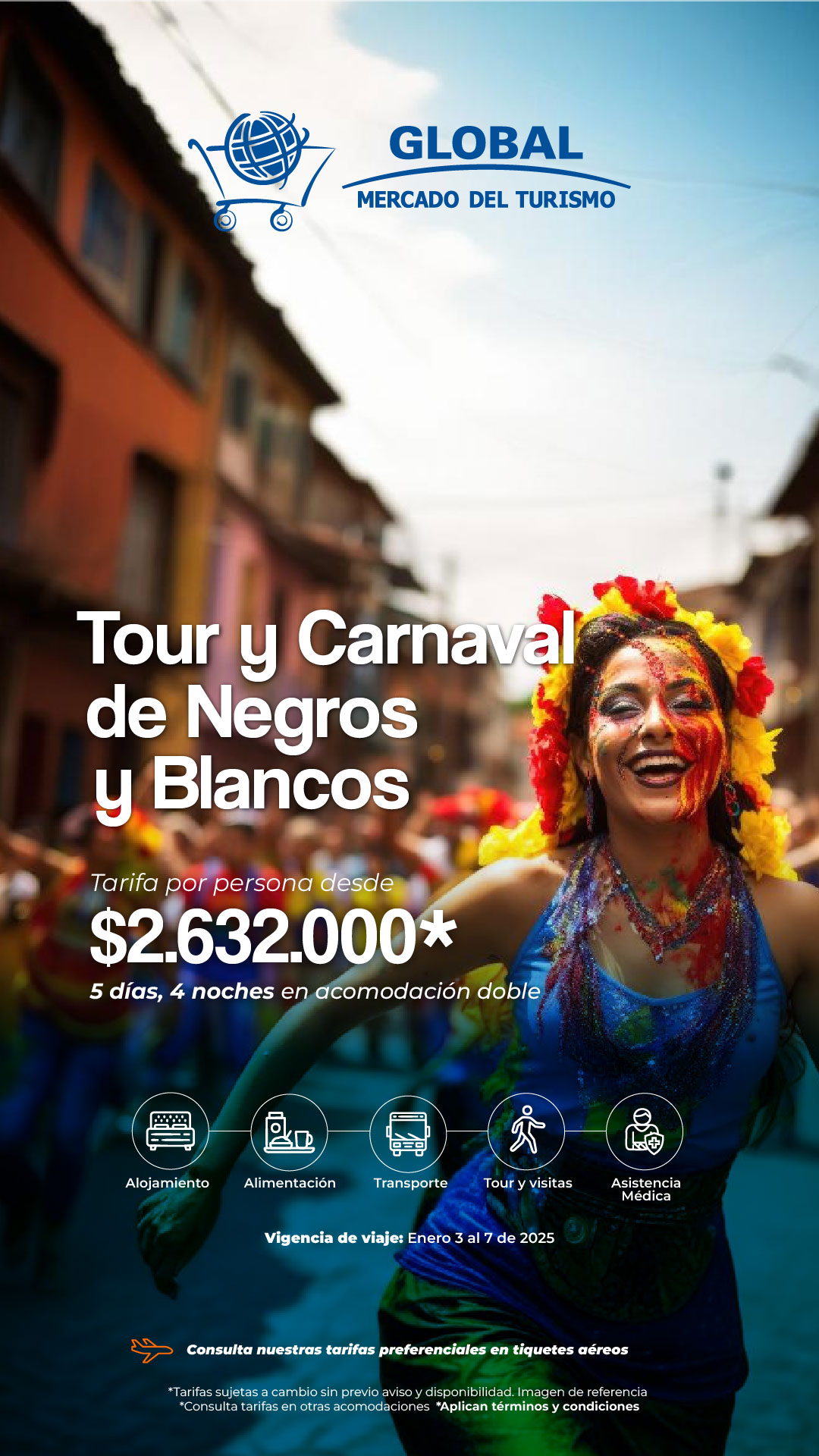 carnaval negros y blancos